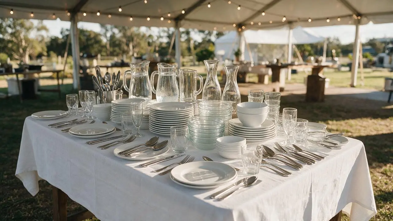 Serving & Tableware hire equipment