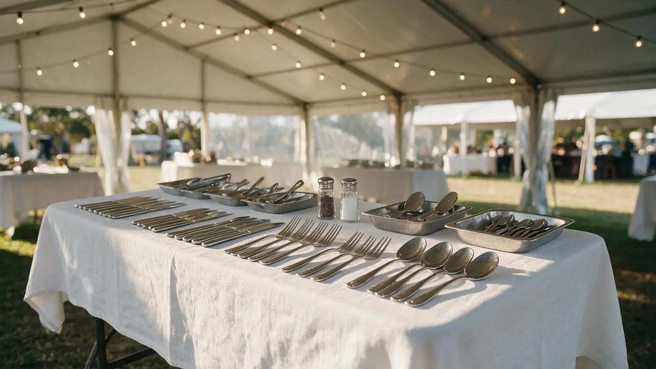 Cutlery & Servingware hire equipment