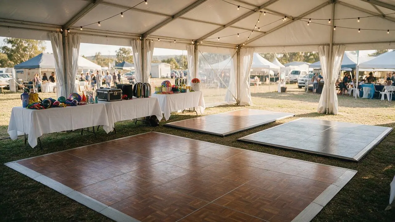 Dance floors hire equipment