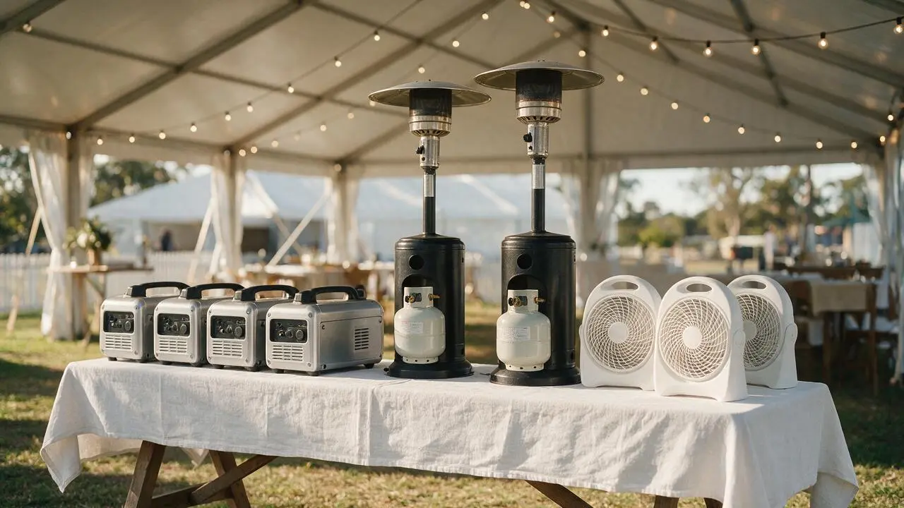 Event extras hire equipment