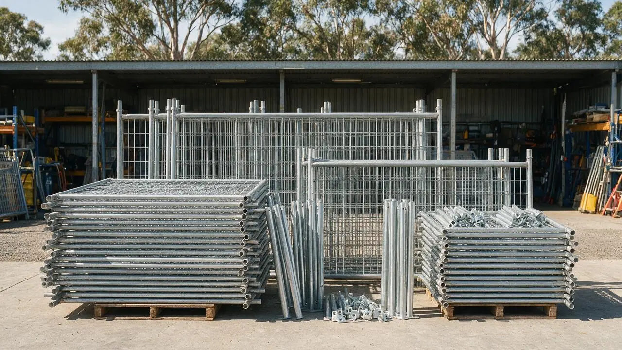 Pool fencing hire equipment